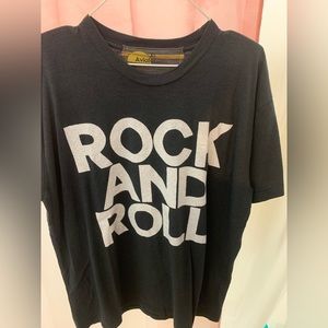 Aviator Nation charcoal rock and roll unisex tee XL